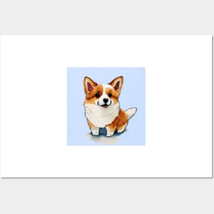 Cute Corgi Puppy Art 5Cute Corgi Puppy Art 7 Posters and Art